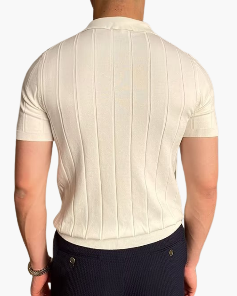 Cannes Ribbed Cotton Polo - Brooksfor