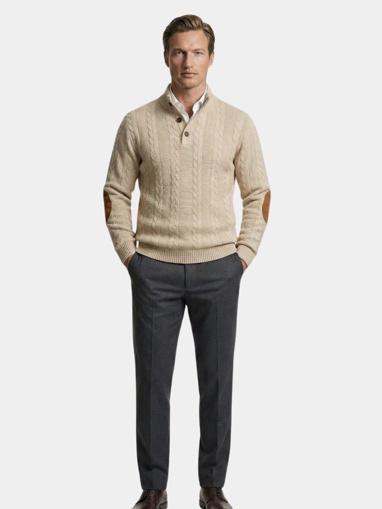 Timberline Long Collar Knit Sweater - Brooksfor