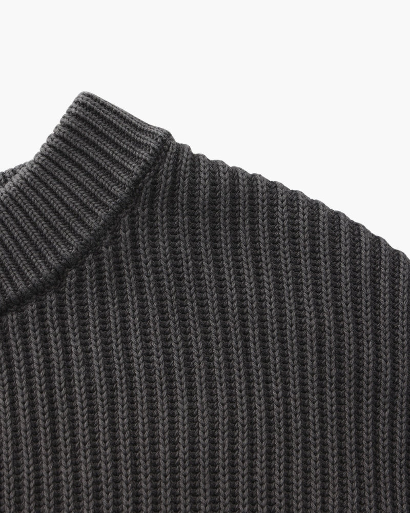 Rib Knit Crewneck - Brooksfor
