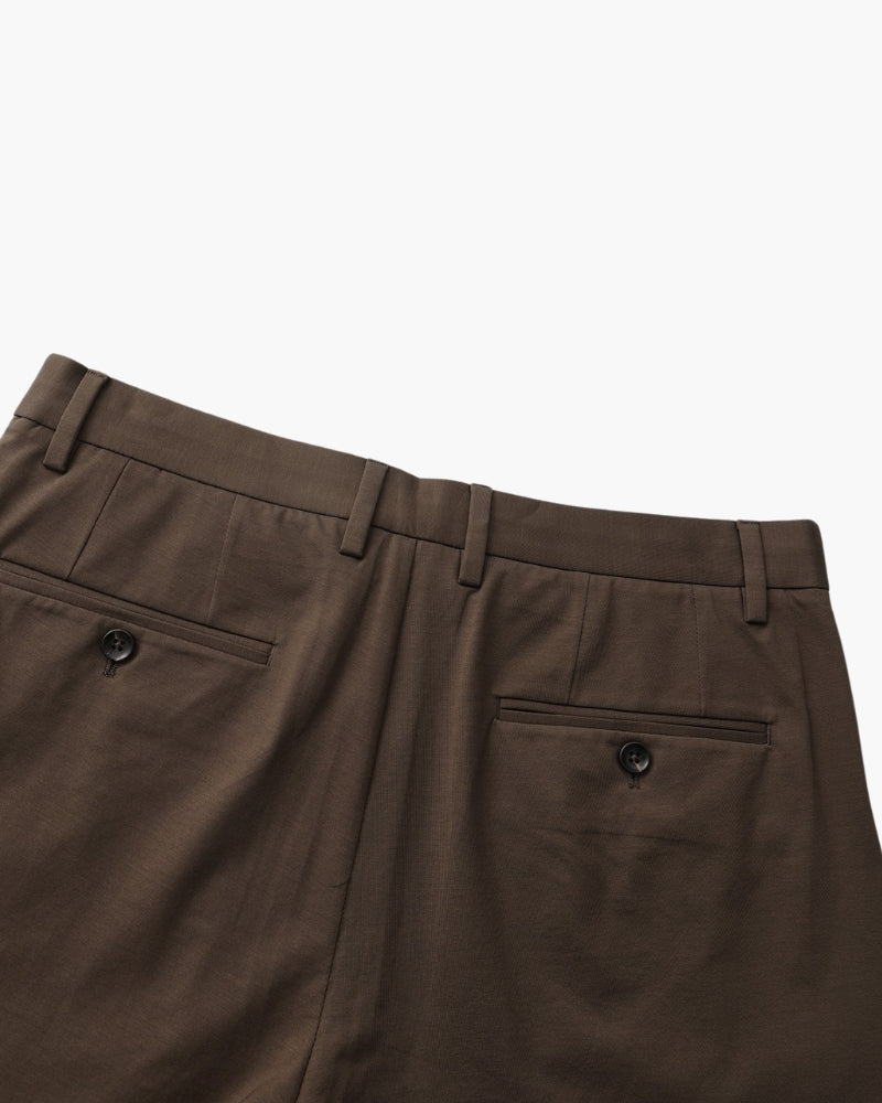 Wool Blend Trousers - Brooksfor
