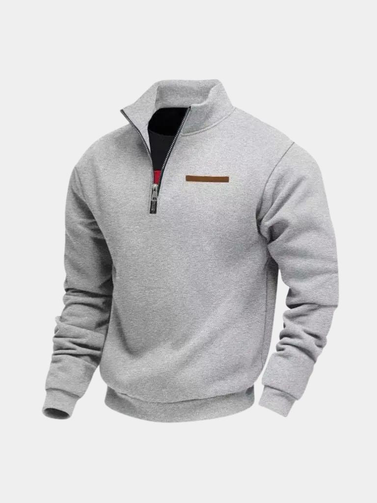 Slate Urban High Collar Pullover - Brooksfor