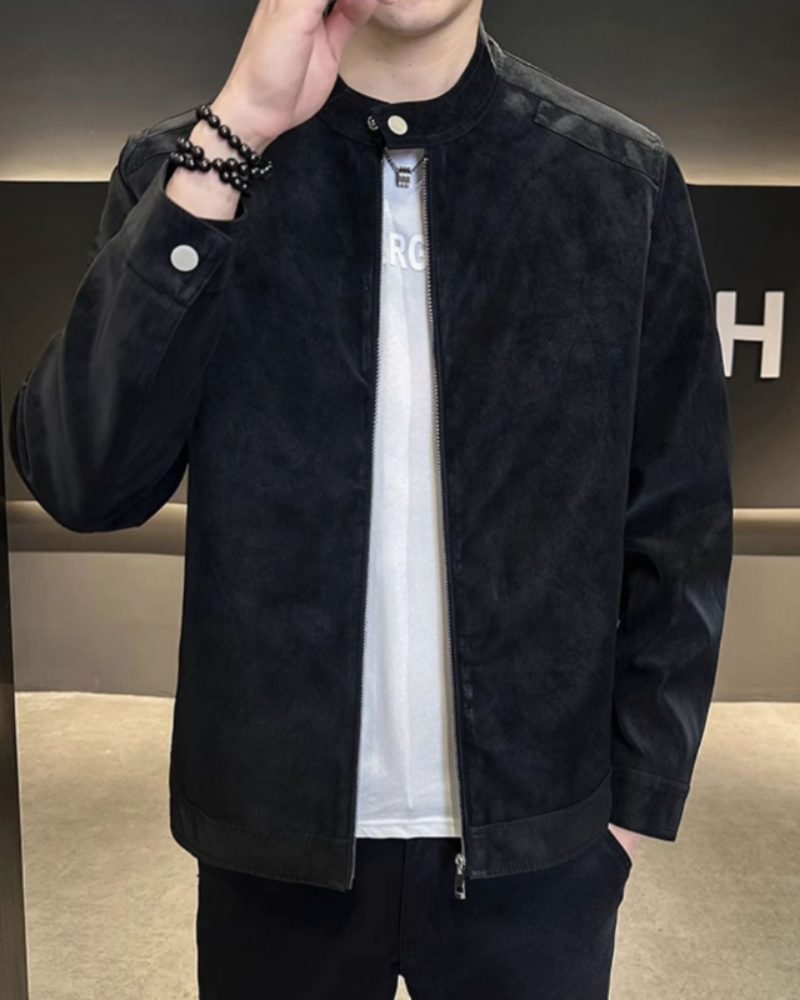 Estate Suede Leather Jacket - Brooksfor