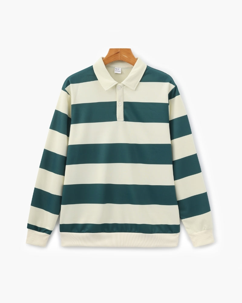 Vintage Stripe Rugby Polo - Brooksfor