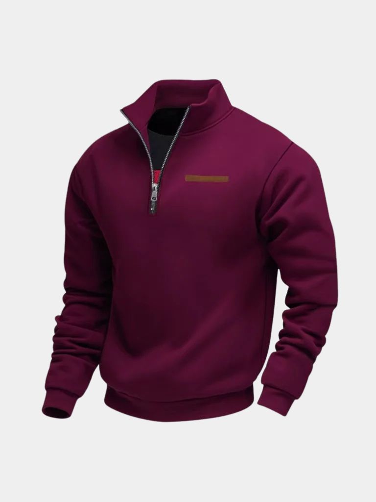 Slate Urban High Collar Pullover - Brooksfor