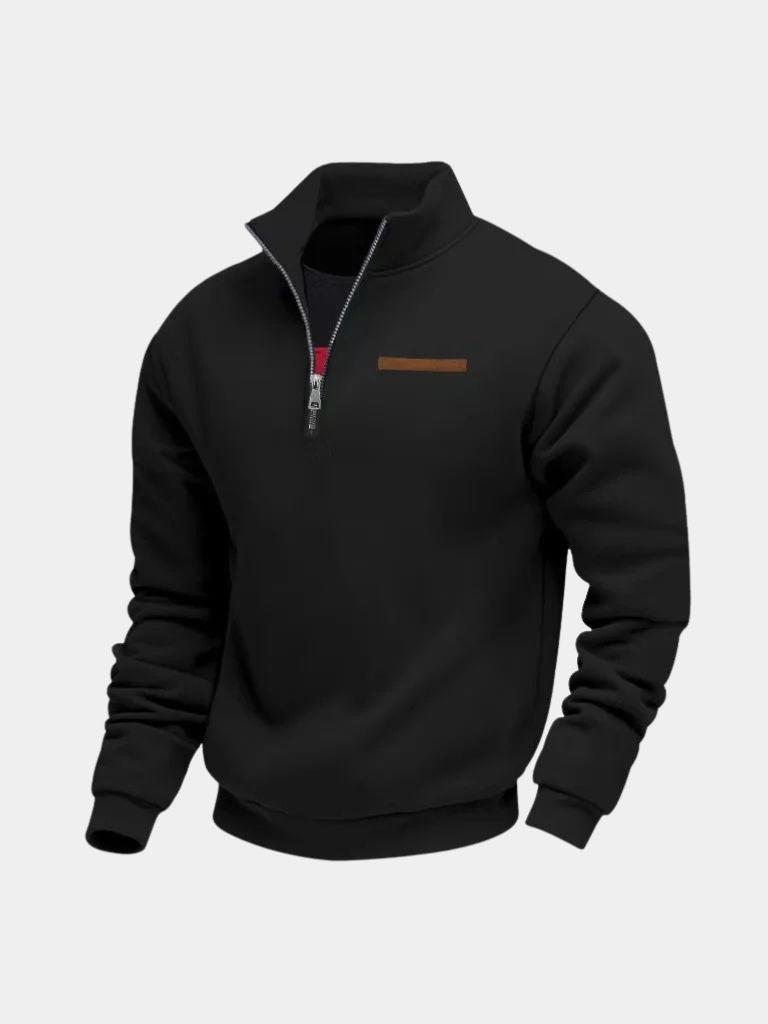 Slate Urban High Collar Pullover - Brooksfor