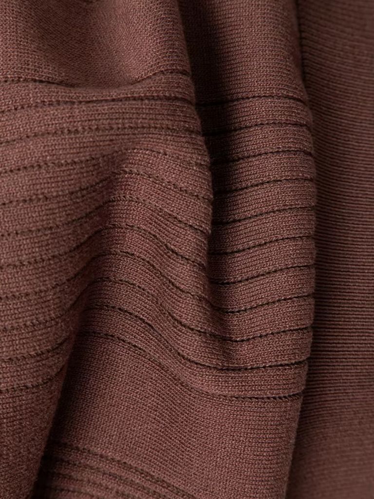 Vertical Ridge Knit Polo Shirt - Brooksfor