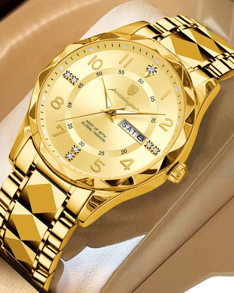 Classic Two-Tone Steel Watch - Brooksfor