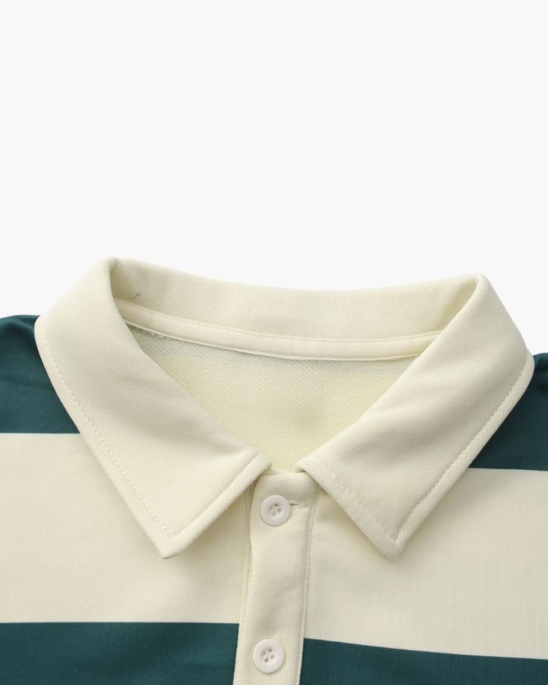 Vintage Stripe Rugby Polo - Brooksfor