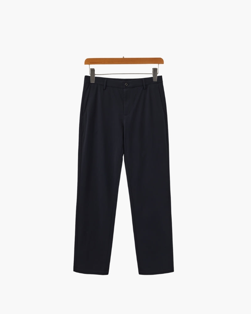 Wool Blend Trousers - Brooksfor