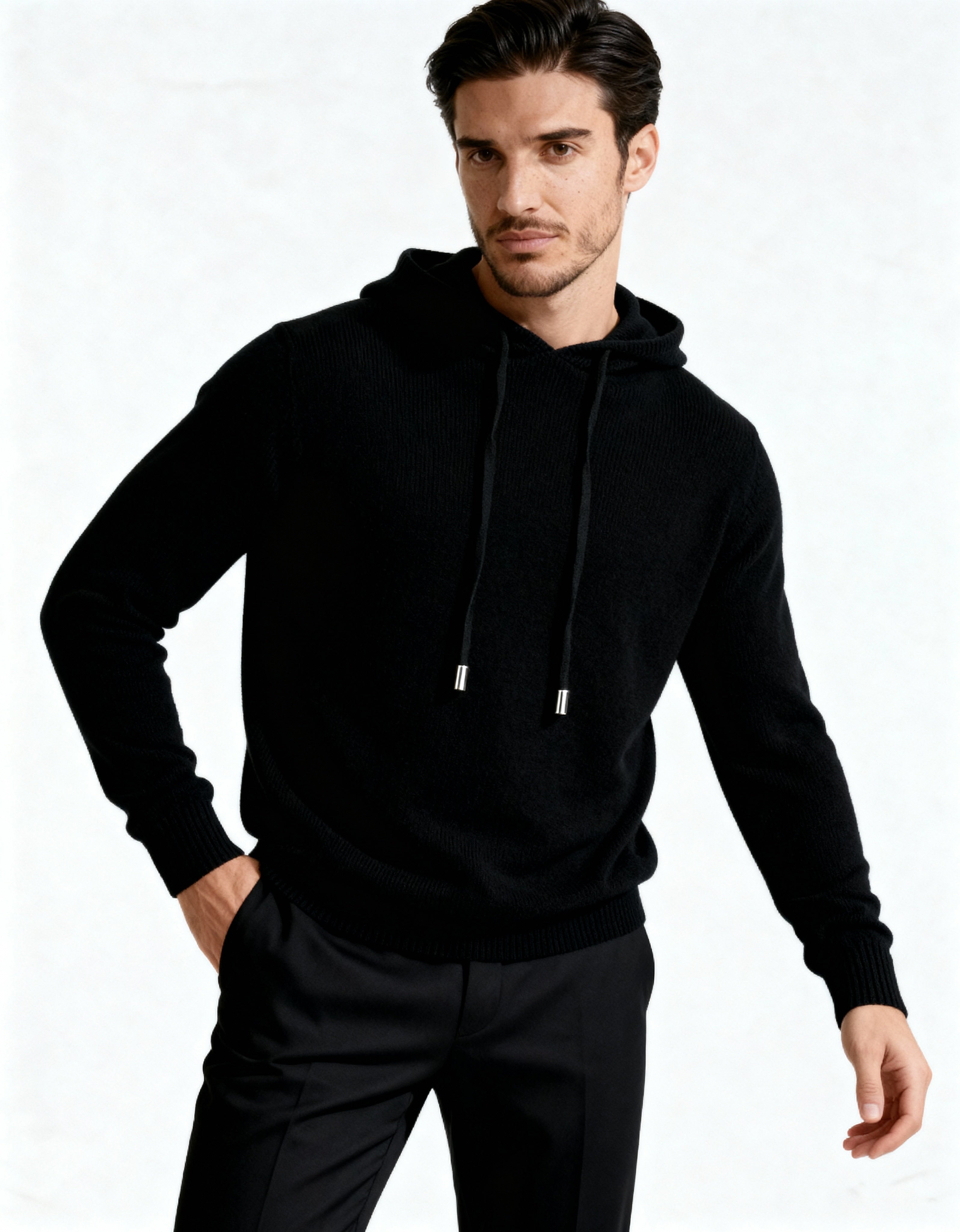 100% Cashmere Hoodie - Brooksfor