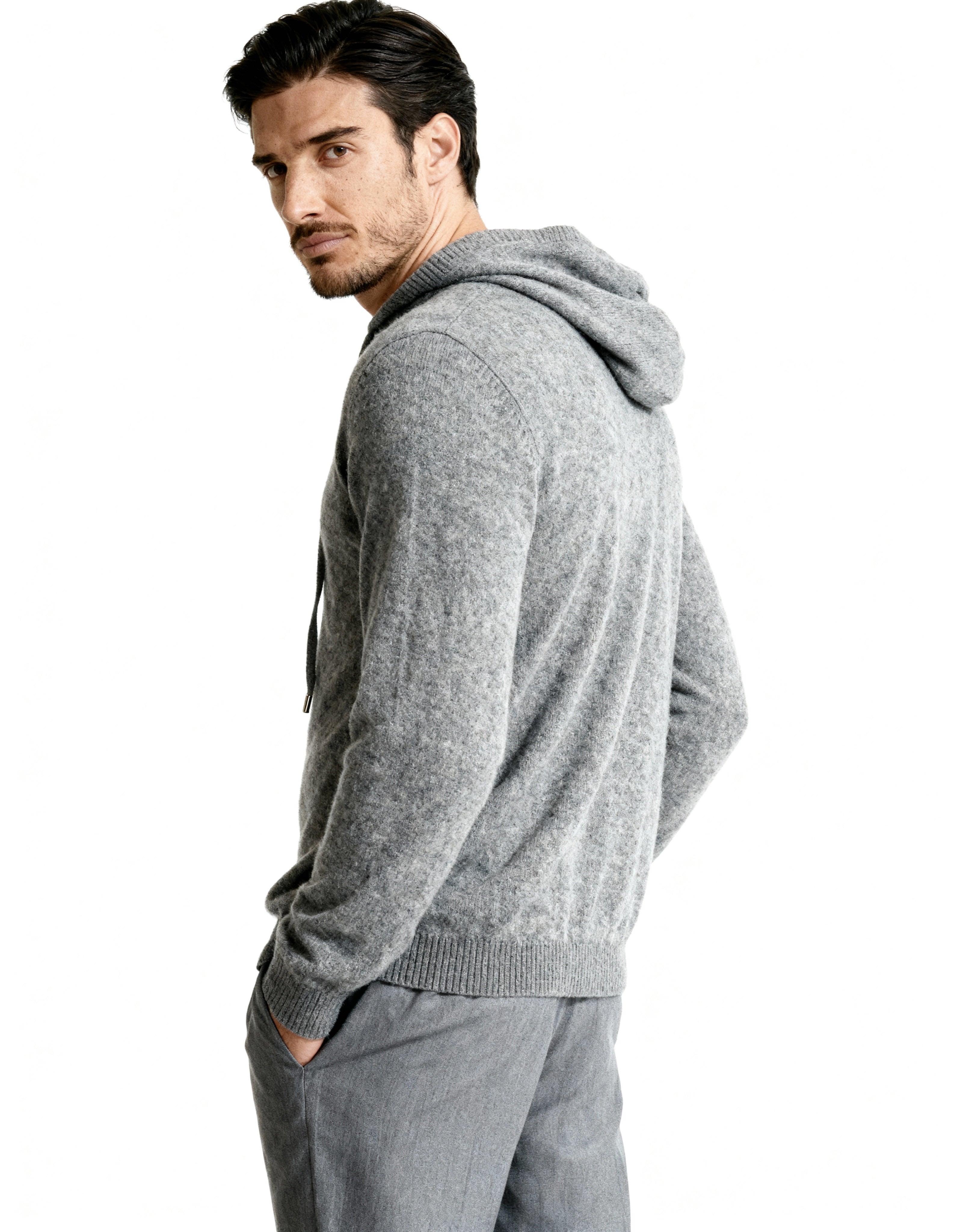 100% Cashmere Hoodie - Brooksfor