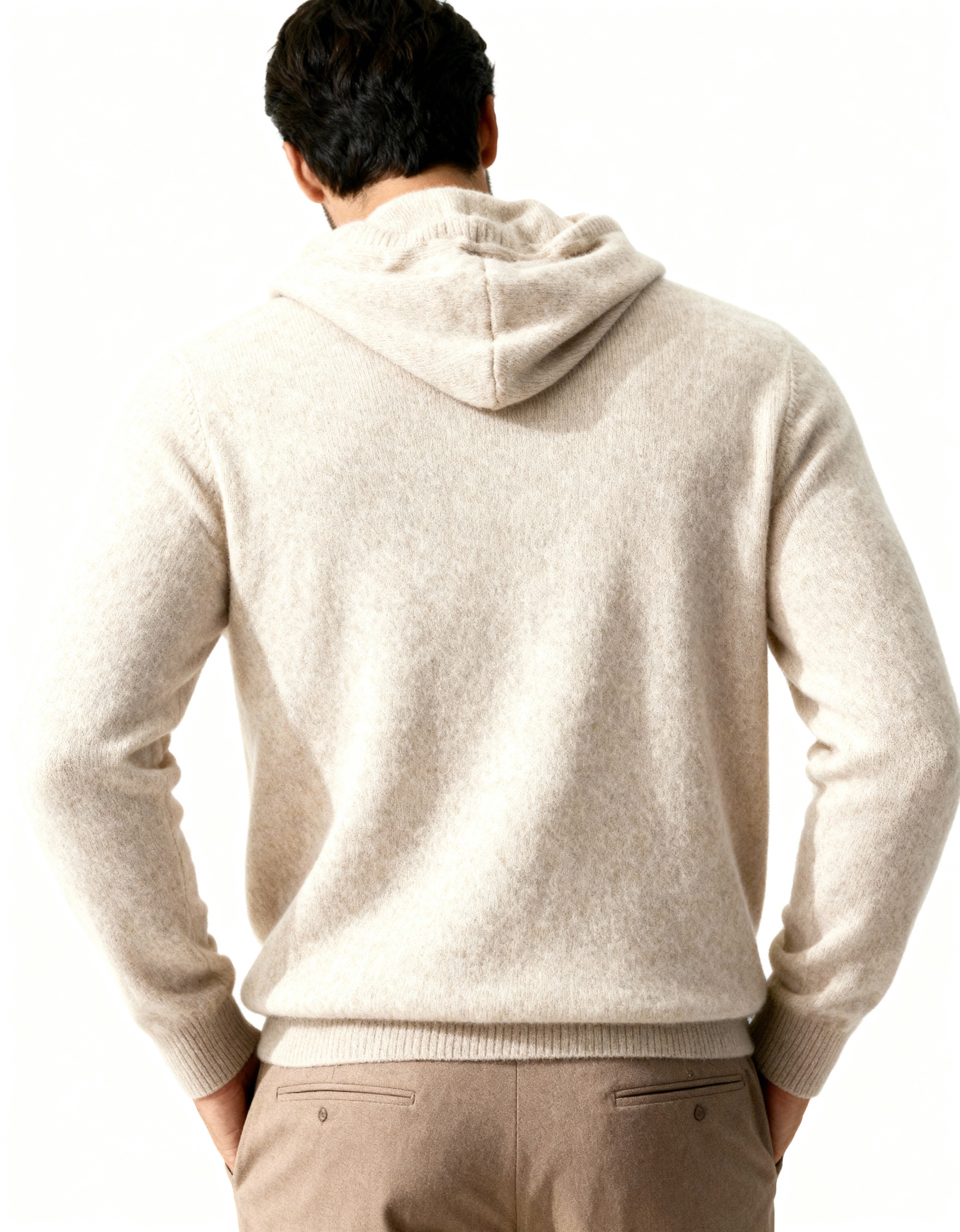 100% Cashmere Hoodie - Brooksfor