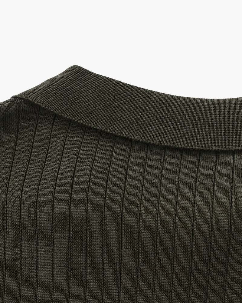 Premium Ribbed Polo - Brooksfor