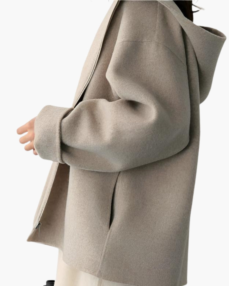 Marlow Wool Zip Coat - Brooksfor
