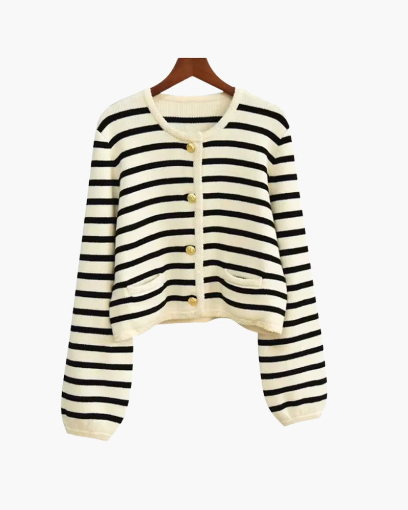 Premium Striped Wool Vest - Brooksfor