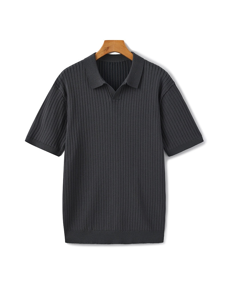 Premium Ribbed Polo - Brooksfor