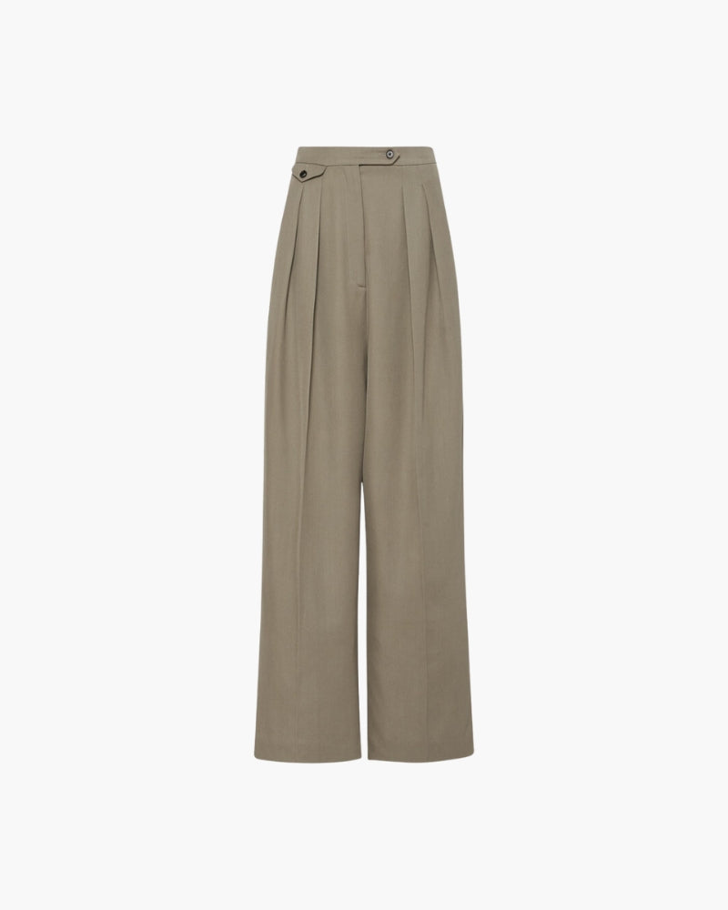 Woolen Oversized Pantalon - Brooksfor