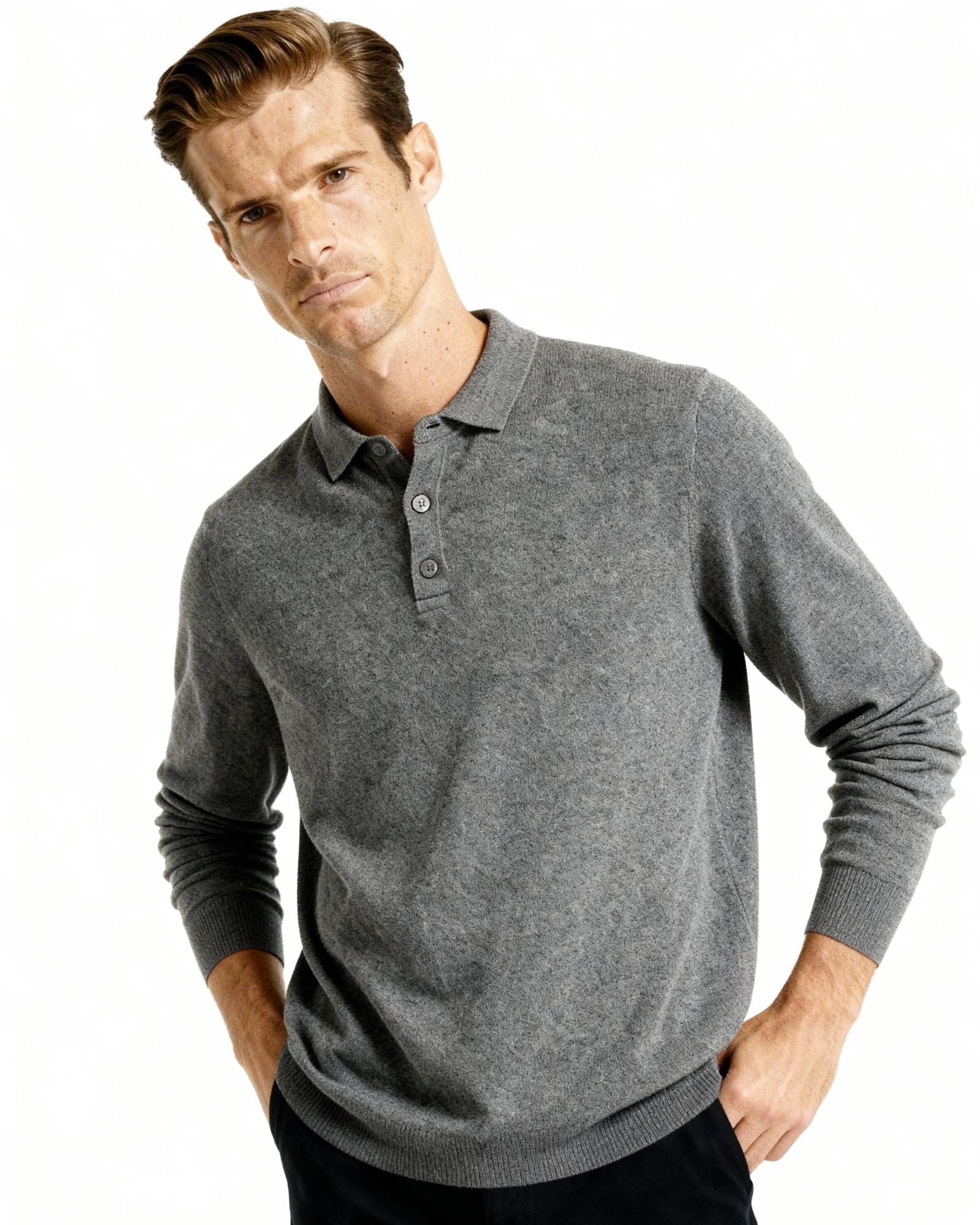 100% Cashmere Polo - Brooksfor