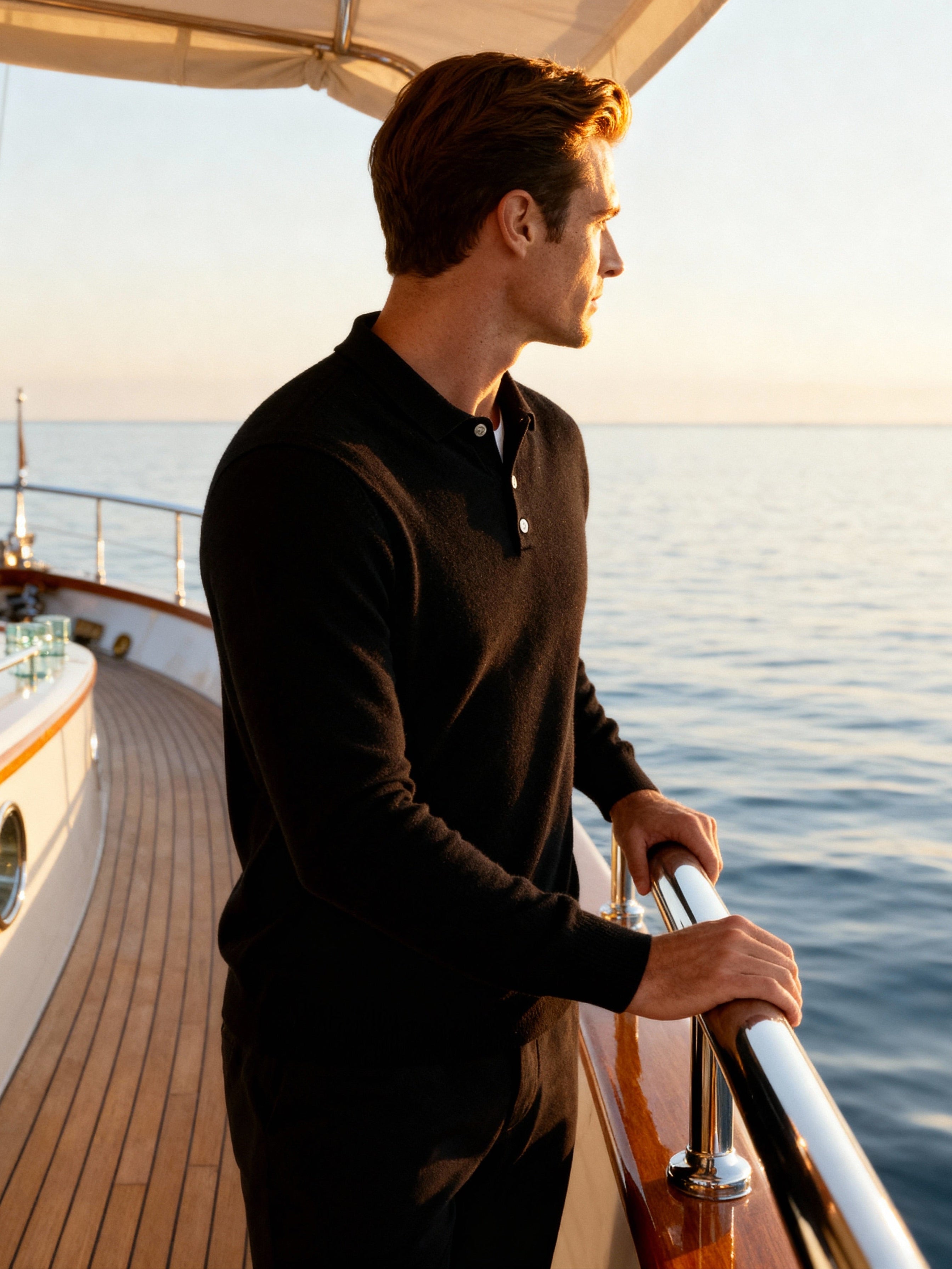 100% Cashmere Polo - Brooksfor