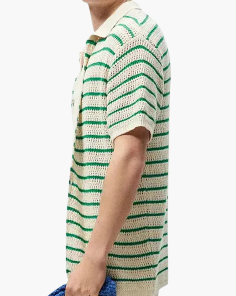 Marbella - Knitted Button Shirt - Brooksfor