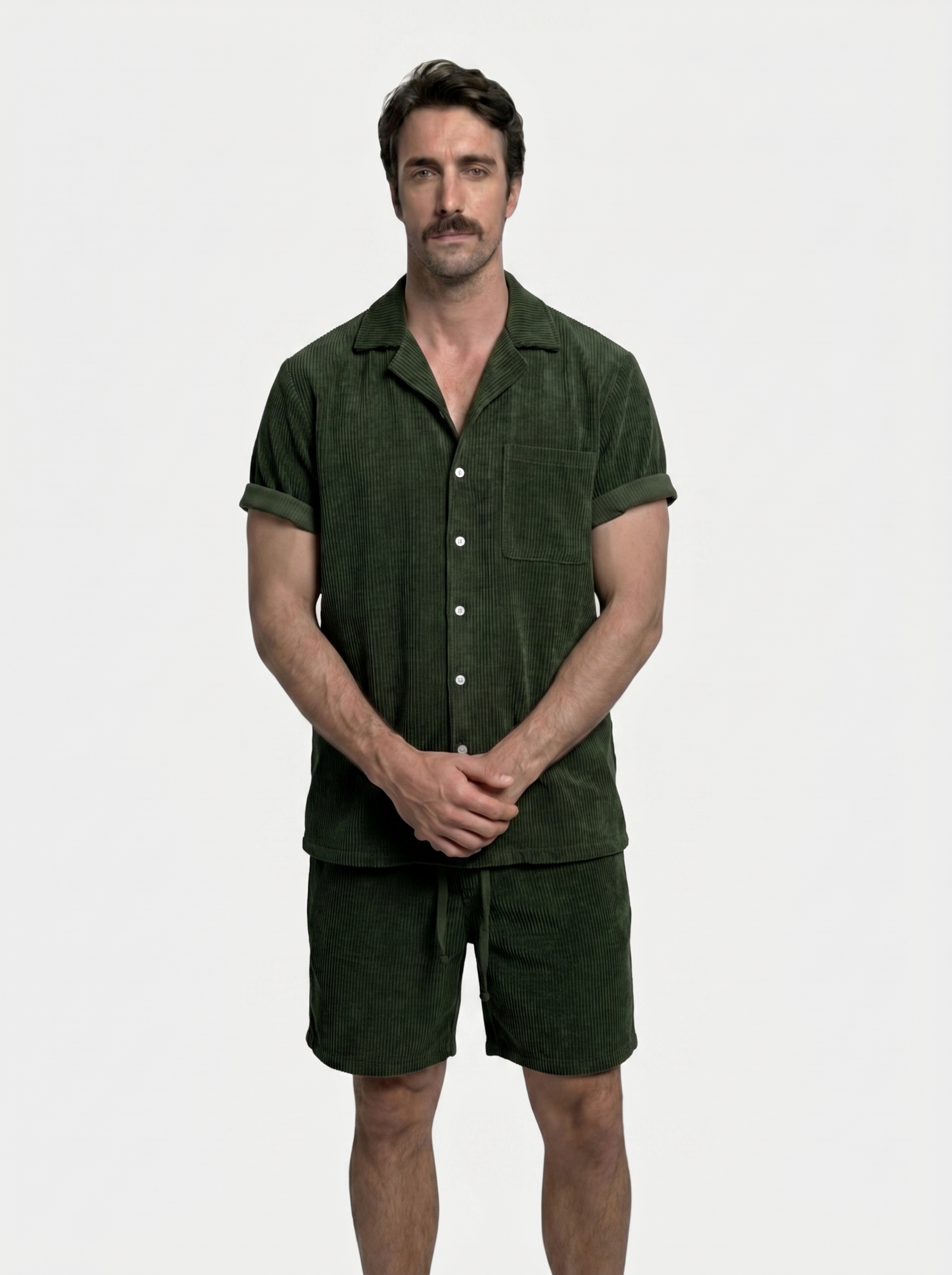 Summer Corduroy Set Shorts and Shirt - Brooksfor