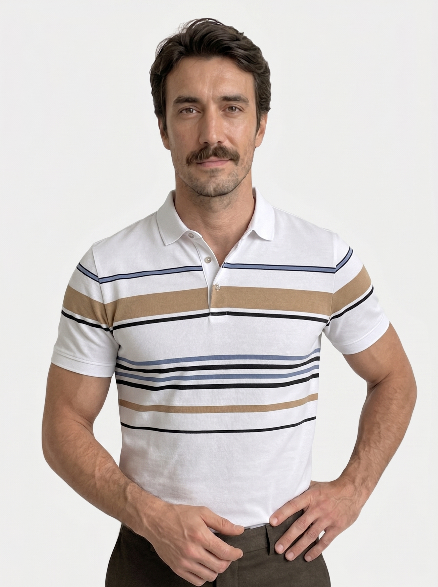 Sunset Stripe Polo - Brooksfor