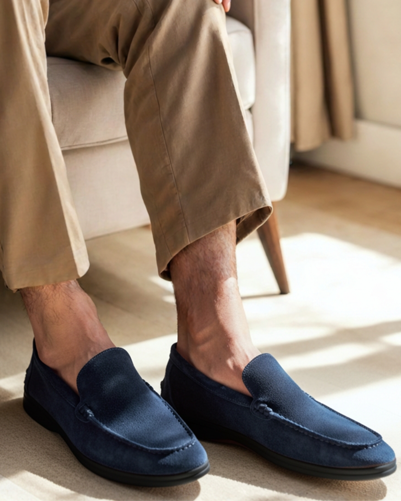 Premium Suede Loafers - Black Soles - Brooksfor
