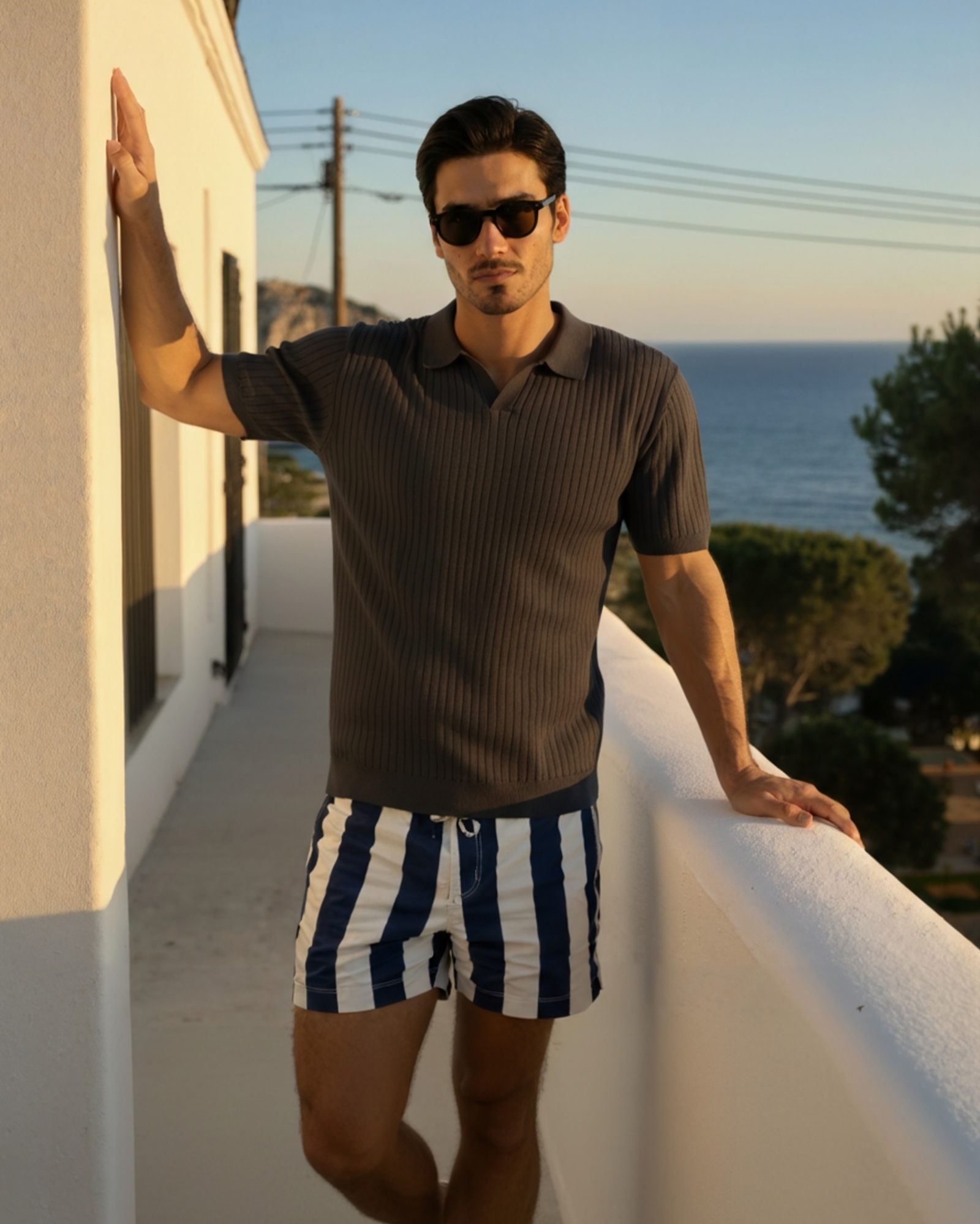 Premium Ribbed Polo - Brooksfor