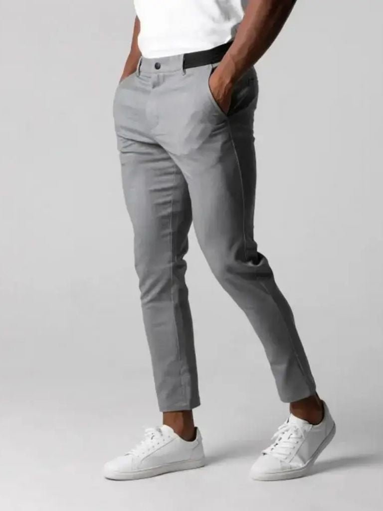 Stretchy Slim Trousers - Brooksfor