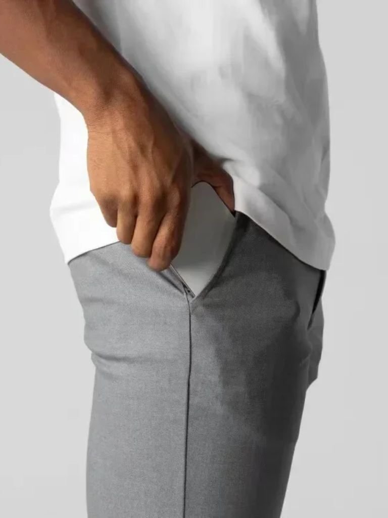 Stretchy Slim Trousers - Brooksfor