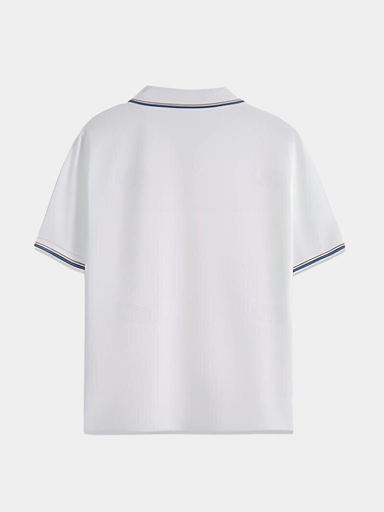 Timeless Black V-Neck Polo - Brooksfor