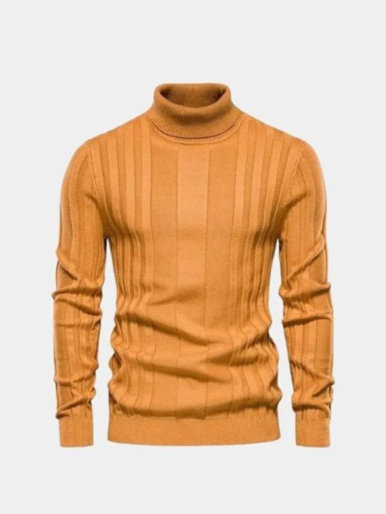 Turtleneck Knitwear Pullover Sweater - Brooksfor