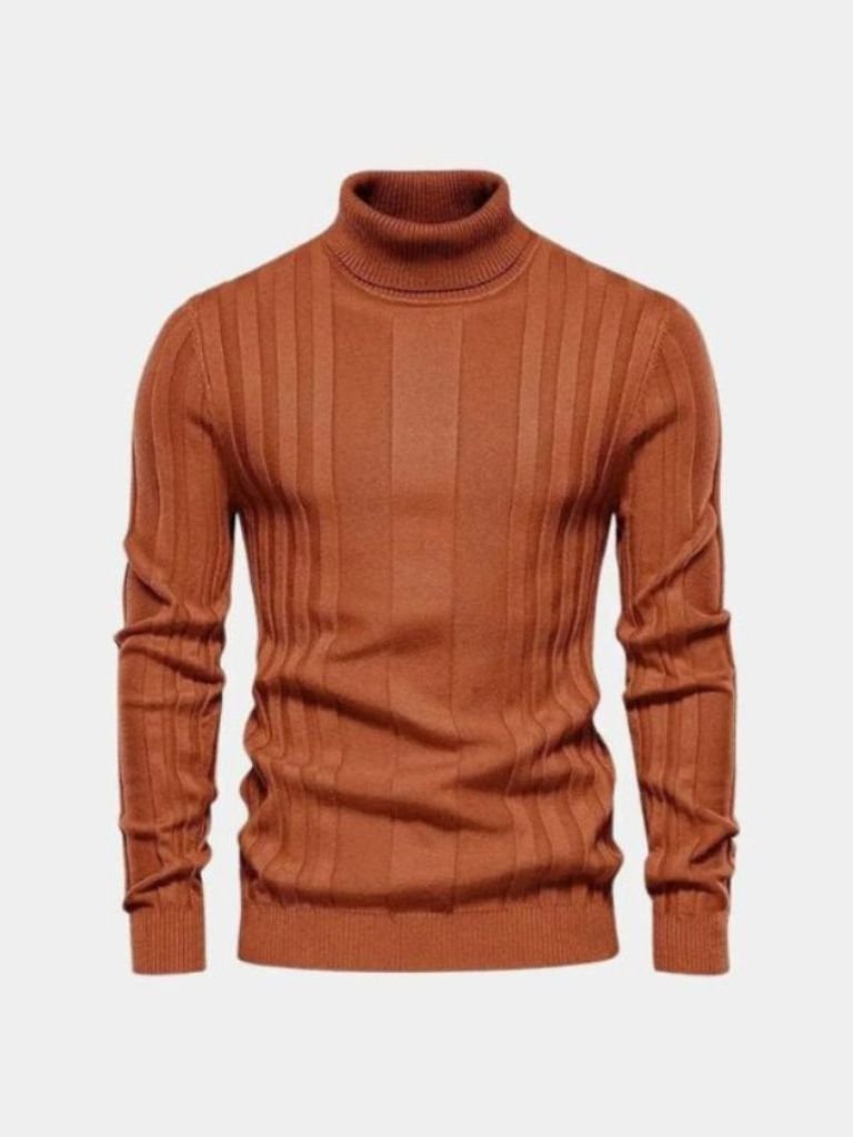 Turtleneck Knitwear Pullover Sweater - Brooksfor