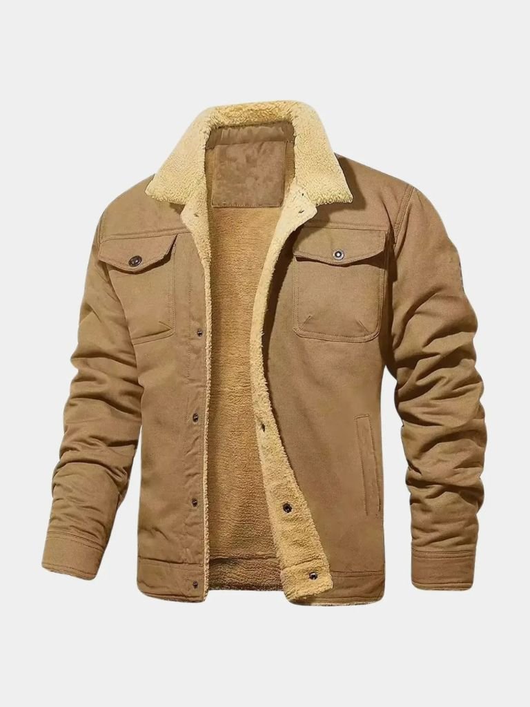 Vintage Fleece Bomber Jacket - Brooksfor
