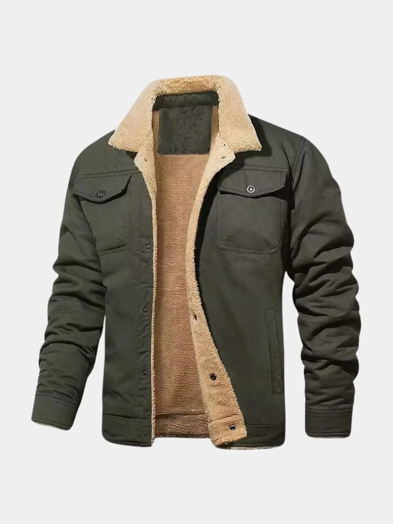 Vintage Fleece Bomber Jacket - Brooksfor