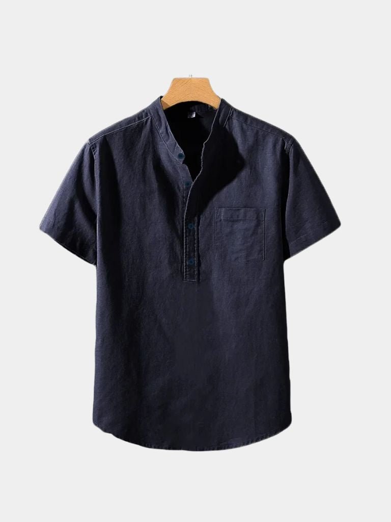 White Wellspring Linen T-Shirt - Brooksfor